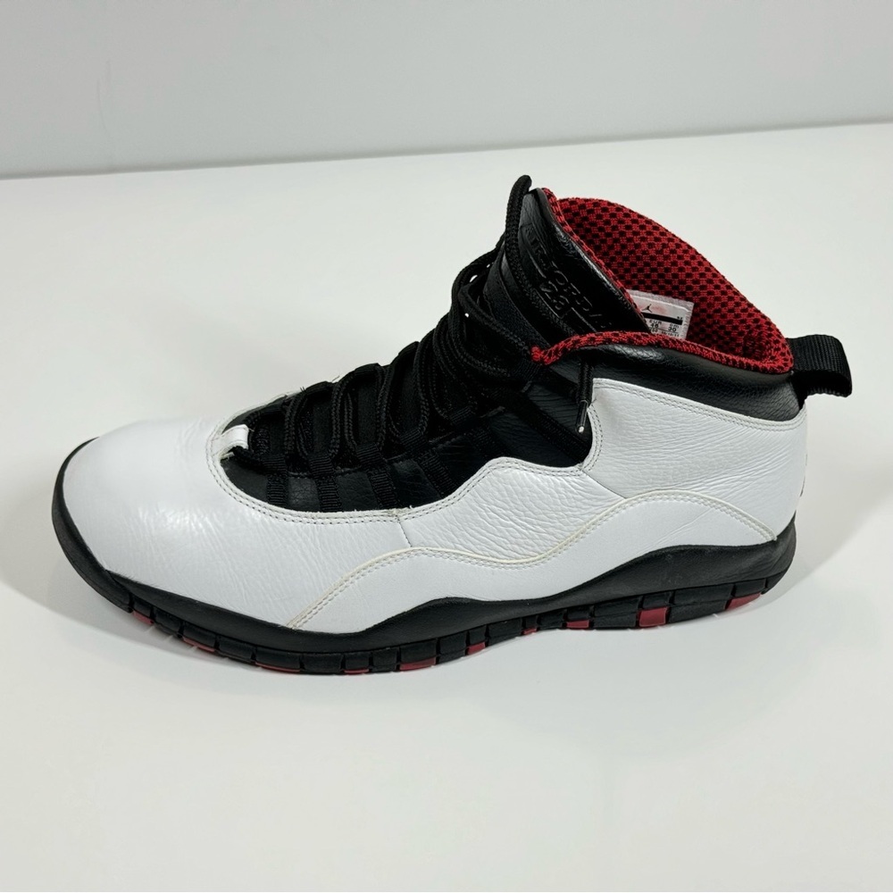 Air Jordan Retro 10 White/Varsity Red-Black Sneakers - Picture 8 of 16